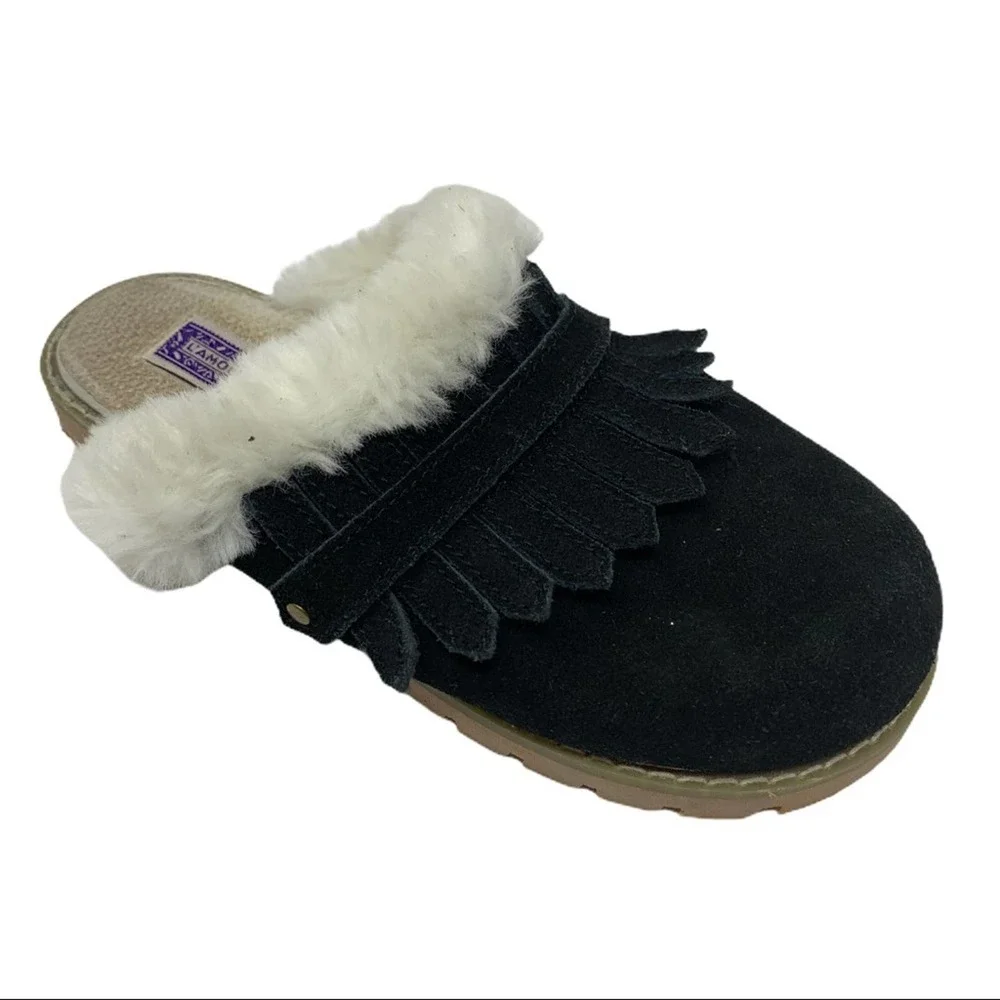 L’amour‎ leather scuff slipper size 2